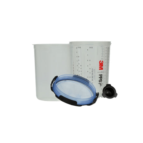 3M 26325 PPS Series 2.0 Spray Cup System Kit, Large, 28 fl oz, 125 Micron Filter, 1 Cup, 50 Lids and Liners, 32 Plugs (7100284561) - 4