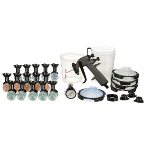 3M PPS Performance Spray Gun Starter Kit with PPS 2.0 Spray Cup System, 15 Replaceable Gravity HVLP Atomizing Heads, Air Control Valve (26778) (7100285101)  - (2Pack)