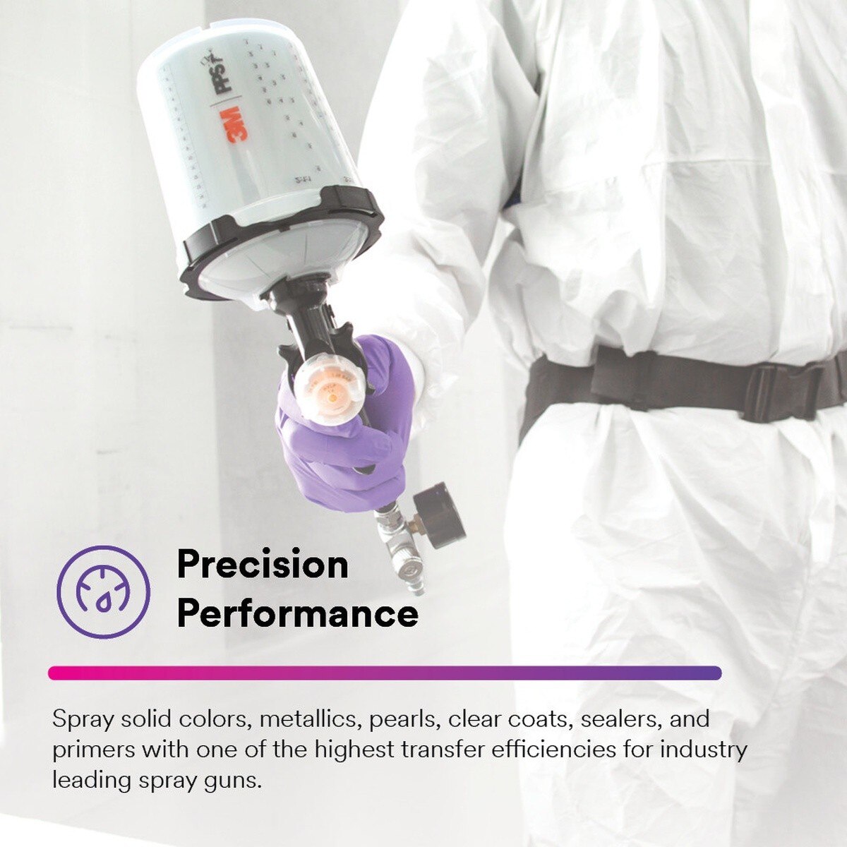 3M PPS Performance Spray Gun Starter Kit with PPS 2.0 Spray Cup System, 15 Replaceable Gravity HVLP Atomizing Heads, Air Control Valve (26778) (7100285101)  - (2Pack) - 6