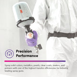 3M PPS Performance Spray Gun Starter Kit with PPS 2.0 Spray Cup System, 15 Replaceable Gravity HVLP Atomizing Heads, Air Control Valve (26778) (7100285101)  - (2Pack) - 6