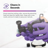 3M 26778 PPS Performance Spray Gun Starter Kit with 2.0 Spray Cup System, 15 Replaceable Gravity HVLP Atomizing Heads, Air Control Valve (7100285101) - 7