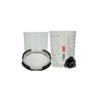 3M 26112 PPS 2.0 Spray Gun Cup System Kit, Midi, 13.5 fl oz, 200 Micron Filter (7100285373)