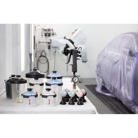 3M 26112 PPS 2.0 Spray Gun Cup System Kit, Midi, 13.5 fl oz, 200 Micron Filter (7100285373) - 2