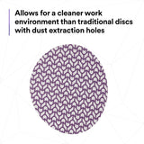 3M 710W Cubitron II Net Disc, 150+, Purple, 8 in x NH, Die 800L, Hook & Loop (7100287463) (300 Pack) - 9