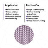 3M 710W 83420 Xtract Clean Sanding Net Disc, 80+, Purple, 8 in x NH, Die 800L, Hook & Loop for Metal, Wood, Composites, Stock Removal and Finishing (7100287535) (300 Pack) - 4