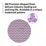 3M 710W 83420 Xtract Clean Sanding Net Disc, 80+, Purple, 8 in x NH, Die 800L, Hook & Loop for Metal, Wood, Composites, Stock Removal and Finishing (7100287535) (300 Pack) - 5