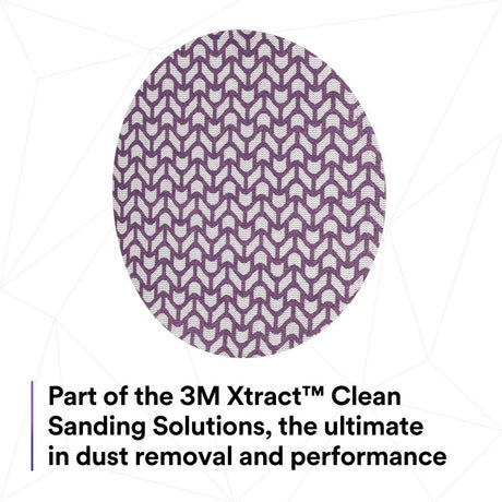 3M 710W 83420 Xtract Clean Sanding Net Disc, 80+, Purple, 8 in x NH, Die 800L, Hook & Loop for Metal, Wood, Composites, Stock Removal and Finishing (7100287535) (300 Pack) - 6