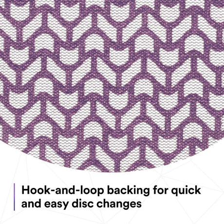 3M 710W 83420 Xtract Clean Sanding Net Disc, 80+, Purple, 8 in x NH, Die 800L, Hook & Loop for Metal, Wood, Composites, Stock Removal and Finishing (7100287535) (300 Pack) - 8