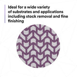 3M 710W 88485 Cubitron II Hookit Clean Sanding Net Disc, 80+, Purple, 3 in, Die 300V (7100287538) (300 Pack) - 10
