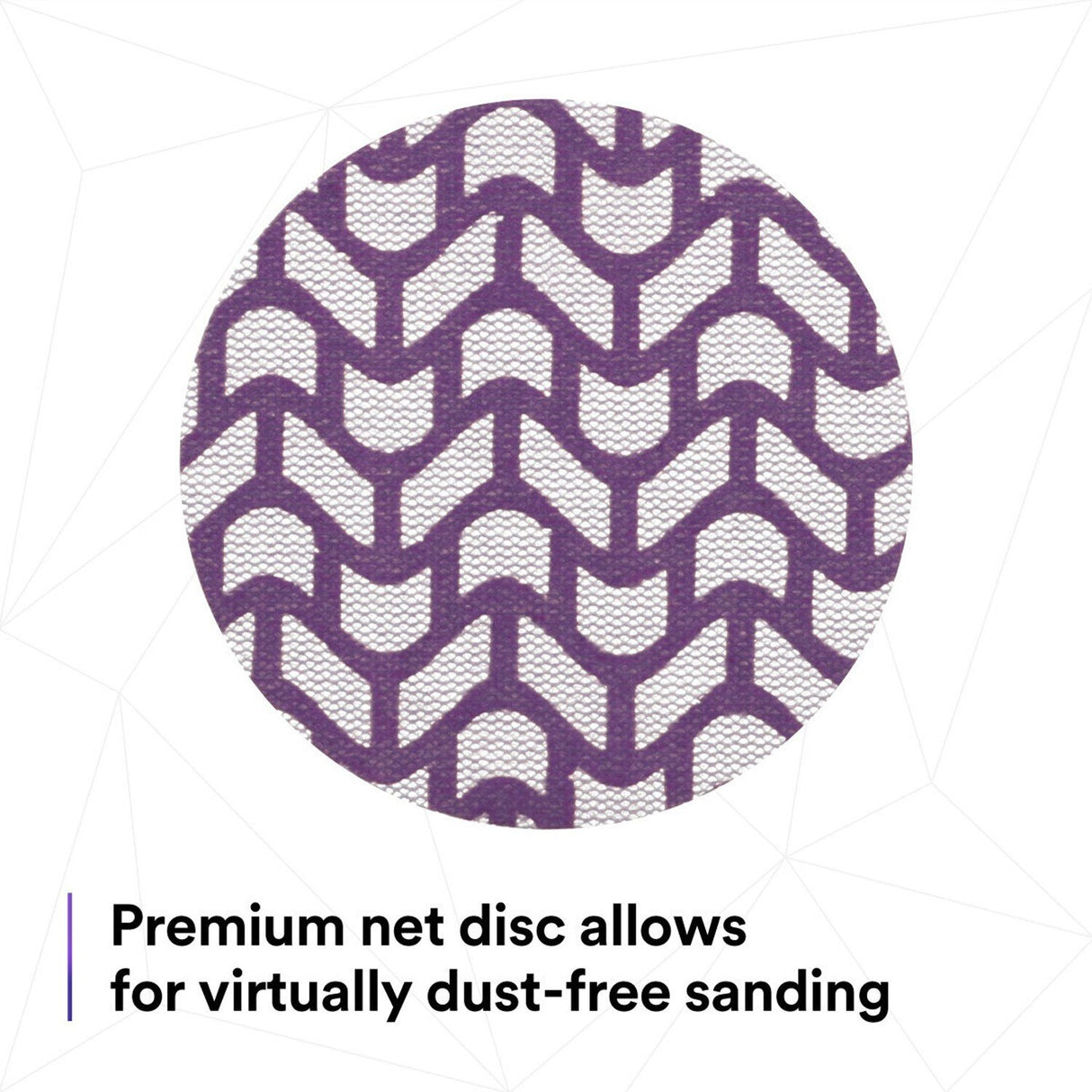 3M 710W Cubitron II Hookit Net Disc, 320+, 3 in, Die 300V, Hook and Loop, Purple, Dust-Free Sanding (7100287540) (300 Pack) - 4