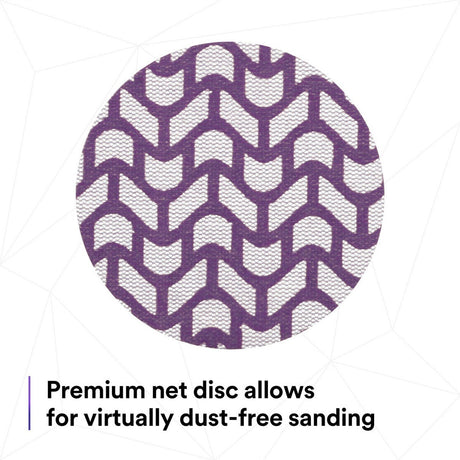 3M 710W Cubitron II Hookit Net Disc, 320+, 3 in, Die 300V, Hook and Loop, Purple, Dust-Free Sanding (7100287540) (300 Pack) - 4