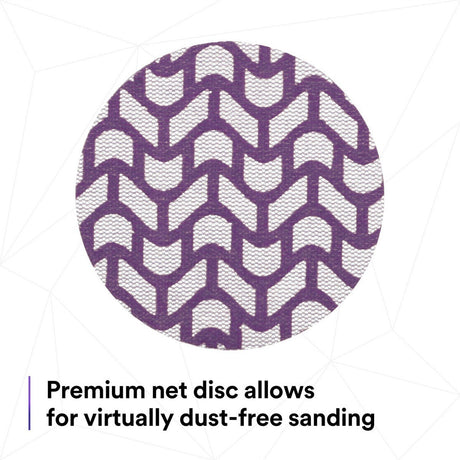 3M 710W Cubitron II Hookit Clean Sanding Net Disc, 240+, 3 in x NH, Die 300V, Purple (7100287826) (300 Pack) - 3