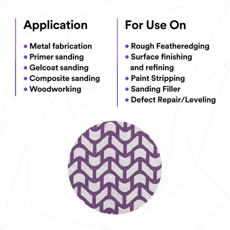 3M 710W Cubitron II Hookit Clean Sanding Net Disc, 240+, 3 in x NH, Die 300V, Purple (7100287826) (300 Pack) - 4