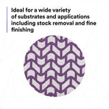 3M 710W Cubitron II Hookit Clean Sanding Net Disc, 240+, 3 in x NH, Die 300V, Purple (7100287826) (300 Pack) - 9