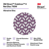 3M 710W Cubitron II Hookit Net Disc, 120+, Purple, 3 in x NH, Die 300V (7100287828) (300 Pack) - 2
