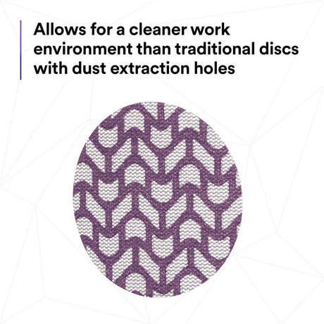 3M 710W Cubitron II Hookit Net Disc, 120+, Purple, 3 in x NH, Die 300V (7100287828) (300 Pack) - 8