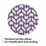 3M 710W Xtract Hookit Cubitron II Net Disc 220+ Purple 3 in 300V (7100287829) (300 Pack) - 4