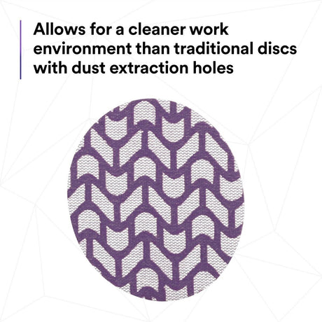 3M 710W Xtract Hookit Cubitron II Net Disc 220+ Purple 3 in 300V (7100287829) (300 Pack) - 8