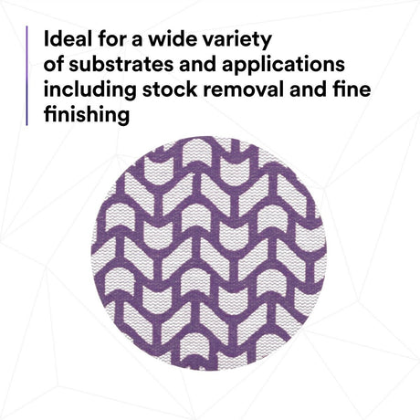 3M 710W Xtract Hookit Cubitron II Net Disc 220+ Purple 3 in 300V (7100287829) (300 Pack) - 10