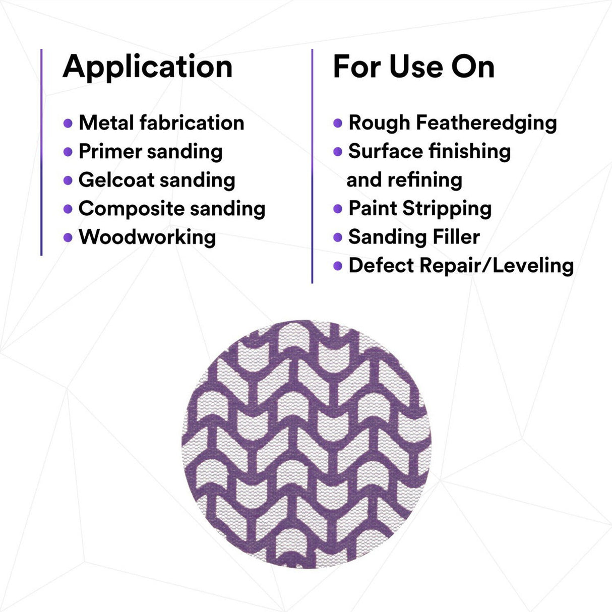 3M 710W Xtract Hookit Net Disc, 150+, 3 in x NH, Die 300V, Purple (7100287831) (300 Pack) - 6