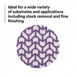 3M 710W Xtract Hookit Net Disc, 150+, 3 in x NH, Die 300V, Purple (7100287831) (300 Pack) - 10
