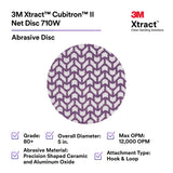 3M 710W Xtract Net Disc, 80+, Purple, 5 in x NH, Die 500X, Hook and Loop Sanding Disc (7100288128) (300 Pack) - 3
