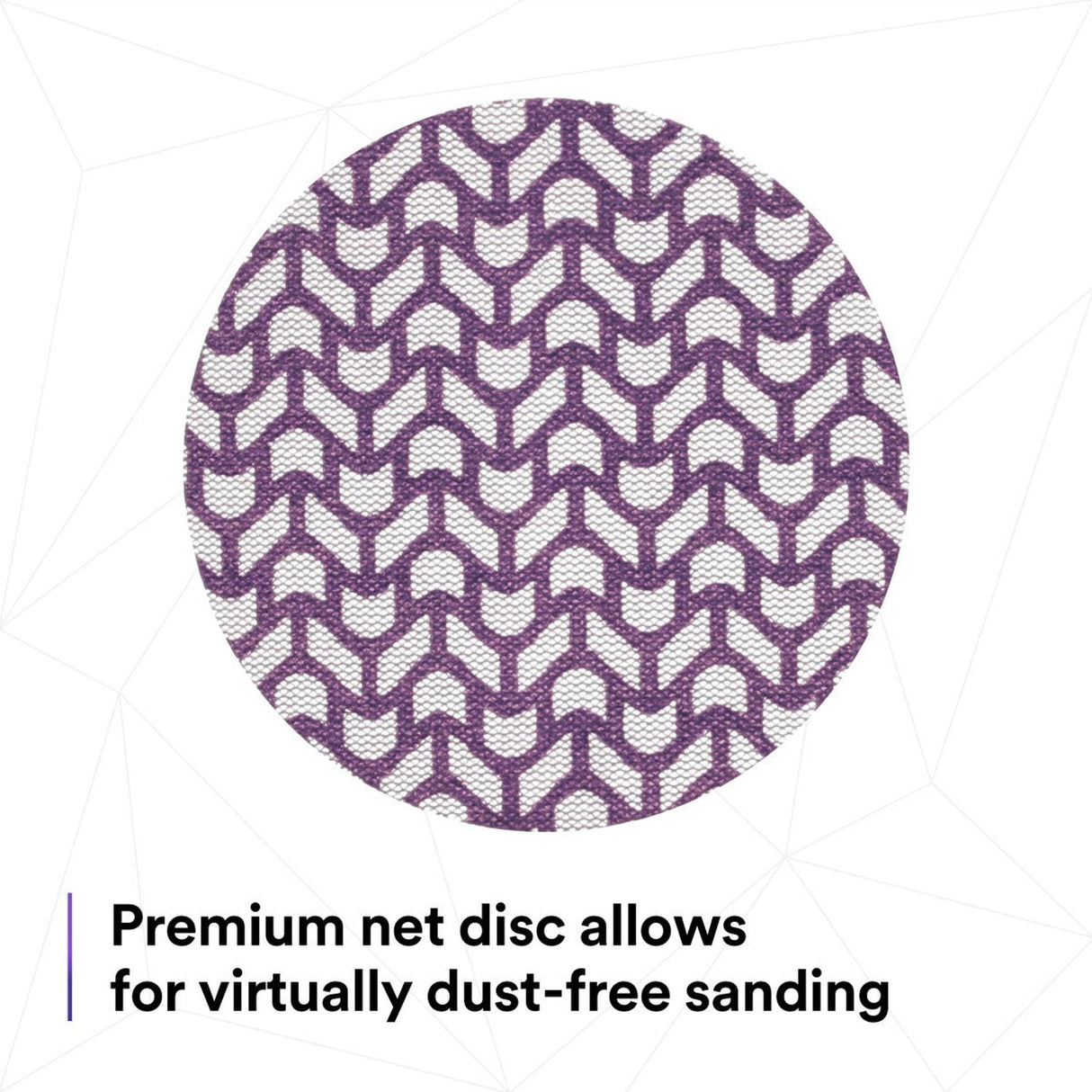 3M 710W Xtract Net Disc, 80+, Purple, 5 in x NH, Die 500X, Hook and Loop Sanding Disc (7100288128) (300 Pack) - 5