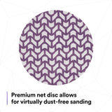 3M 710W Xtract Net Disc, 80+, Purple, 5 in x NH, Die 500X, Hook and Loop Sanding Disc (7100288128) (300 Pack) - 5