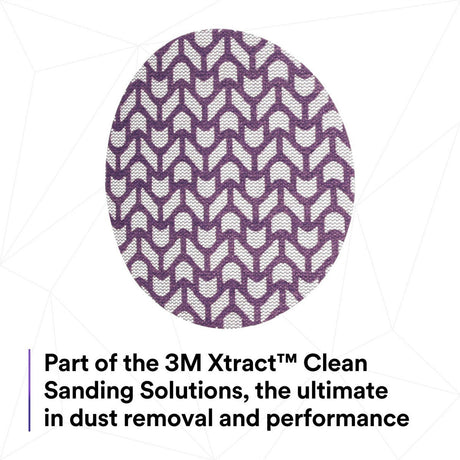 3M 710W Xtract Net Disc, 80+, Purple, 5 in x NH, Die 500X, Hook and Loop Sanding Disc (7100288128) (300 Pack) - 8