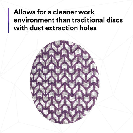 3M 710W Xtract Net Disc, 80+, Purple, 5 in x NH, Die 500X, Hook and Loop Sanding Disc (7100288128) (300 Pack) - 9