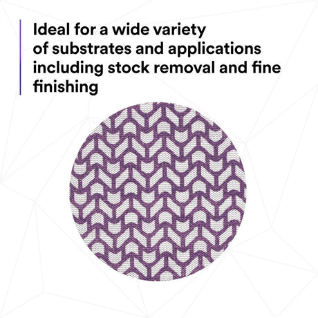 3M 710W Xtract Net Disc, 80+, Purple, 5 in x NH, Die 500X, Hook and Loop Sanding Disc (7100288128) (300 Pack) - 10