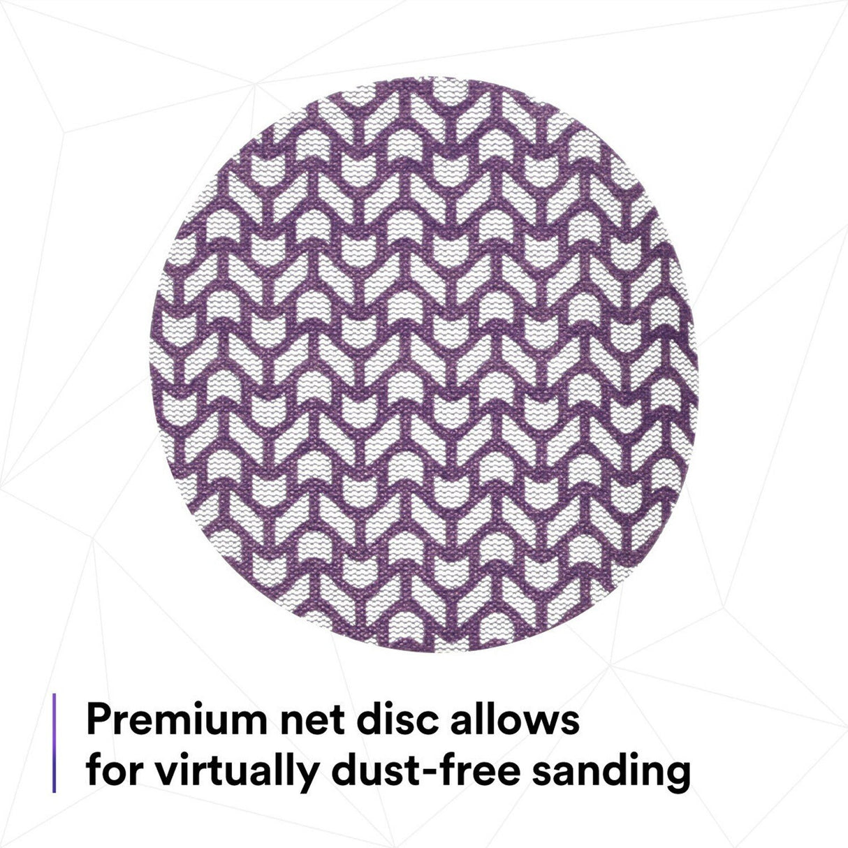 3M 710W Cubitron II Hookit Net Disc, 80+, Purple, 6 in x NH, Die 600Z (7100288129) (300 Pack) - 3
