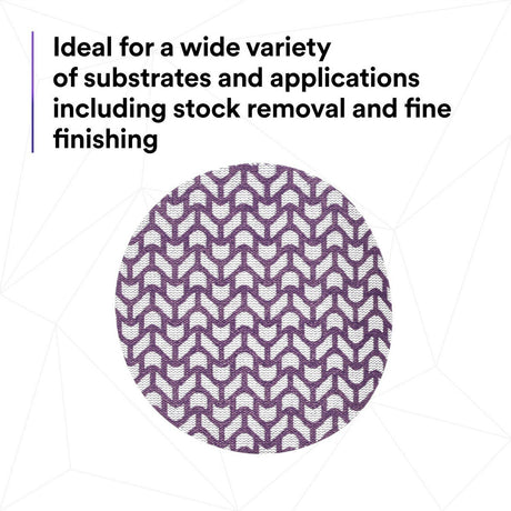 3M 710W Cubitron II Hookit Net Disc, 80+, Purple, 6 in x NH, Die 600Z (7100288129) (300 Pack) - 10