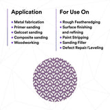 3M 710W Xtract Clean Sanding Cubitron II Net Disc, 240+, Purple, 6 in, Die 600Z, Hook and Loop (7100288132) (300 Pack) - 5
