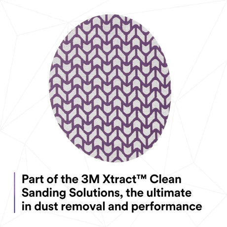 3M 710W Xtract Clean Sanding Cubitron II Net Disc, 240+, Purple, 6 in, Die 600Z, Hook and Loop (7100288132) (300 Pack) - 9