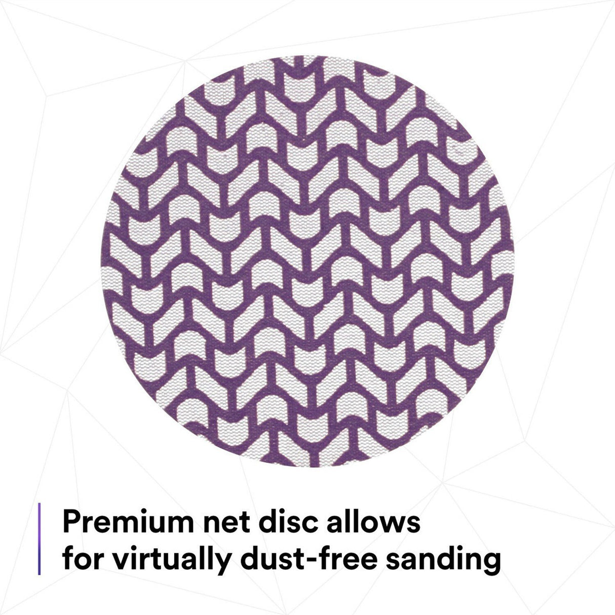3M 710W Cubitron II Net Disc, 240+, 5 in x NH, Die 500X, Purple, Hook and Loop, Virtually Dust-Free (7100288133) (300 Pack) - 3