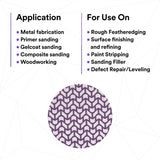 3M 710W Cubitron II Net Disc, 240+, 5 in x NH, Die 500X, Purple, Hook and Loop, Virtually Dust-Free (7100288133) (300 Pack) - 4