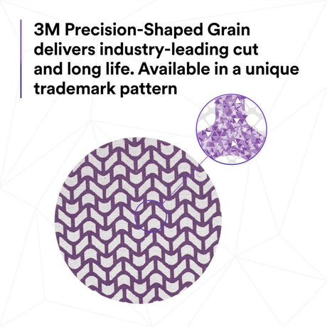 3M 710W Cubitron II Hookit Net Disc, 320+, 5 in x NH, Die 500X, Purple (7100288134) (300 Pack) - 6