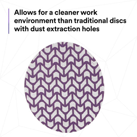 3M 710W Cubitron II Hookit Net Disc, 320+, 5 in x NH, Die 500X, Purple (7100288134) (300 Pack) - 8