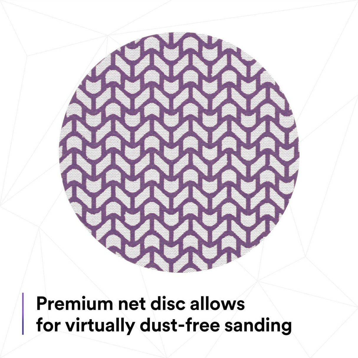 3M 710W Xtract Cubitron II Net Disc, 220 Plus, Hook and Loop, Purple, 6 in, Die 600Z (7100288135) (300 Pack) - 5