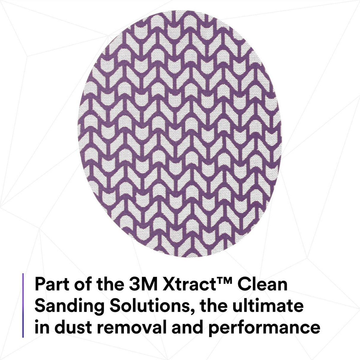 3M 710W Xtract Cubitron II Net Disc, 220 Plus, Hook and Loop, Purple, 6 in, Die 600Z (7100288135) (300 Pack) - 8