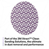 3M 710W Xtract Cubitron II Net Disc, 220 Plus, Hook and Loop, Purple, 6 in, Die 600Z (7100288135) (300 Pack) - 8