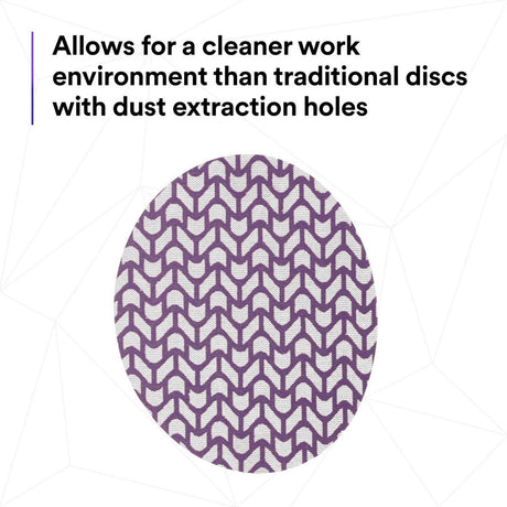 3M 710W Xtract Cubitron II Net Disc, 220 Plus, Hook and Loop, Purple, 6 in, Die 600Z (7100288135) (300 Pack) - 9