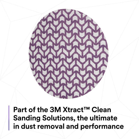 3M 710W 88456 Cubitron II Net Disc, 120+, 6 in x NH, Die 600Z, Hook & Loop, Purple (7100288136) (300 Pack) - 6