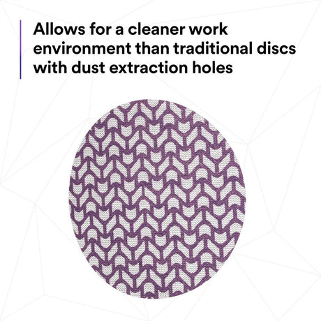 3M 710W 88456 Cubitron II Net Disc, 120+, 6 in x NH, Die 600Z, Hook & Loop, Purple (7100288136) (300 Pack) - 7