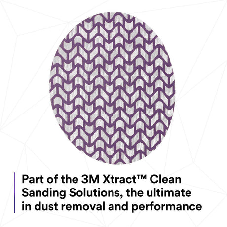 3M 710W 88462 Cubitron II Clean Sanding Xtract Net Disc, 320+, 6 in x NH, Die 600Z, Purple, Hook and Loop (7100288139) (300 Pack) - 7