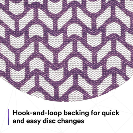 3M 710W Xtract Net Disc, 120+, 5 in x NH, Die 500X, Hook & Loop, Purple (7100288225) (300 Pack) - 9
