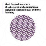 3M 710W Xtract Net Disc, 120+, 5 in x NH, Die 500X, Hook & Loop, Purple (7100288225) (300 Pack) - 10