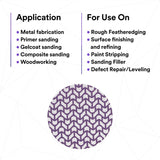 3M 710W Cubitron II Hookit Net Disc, 220+, Purple, 5 in x NH, Die 500X (7100288230) (300 Pack) - 5