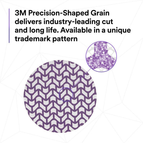 3M 710W 88473 Cubitron II Hookit Xtract Net Disc, 180+, Purple, 5 in, Die 500X (7100288231) (300 Pack) - 7
